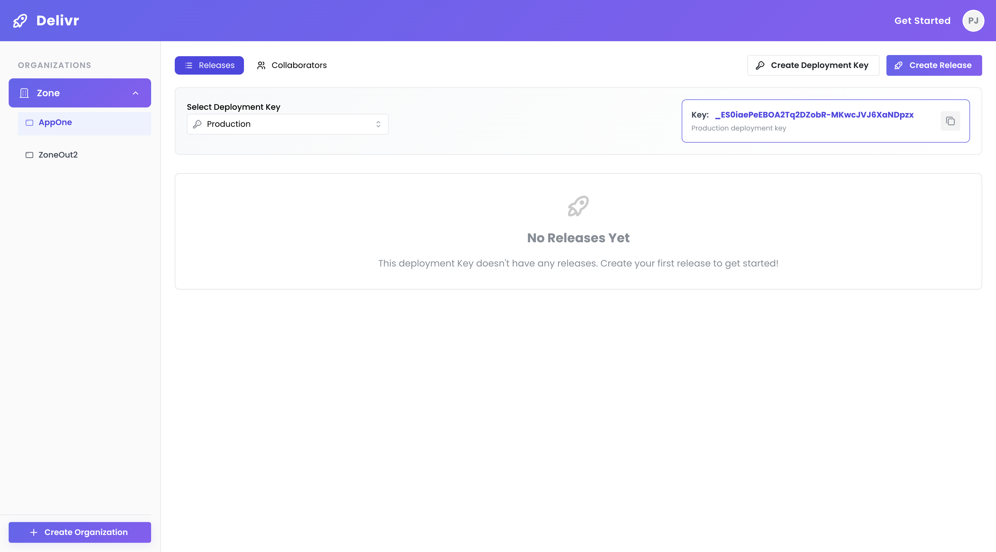 Create Release Button